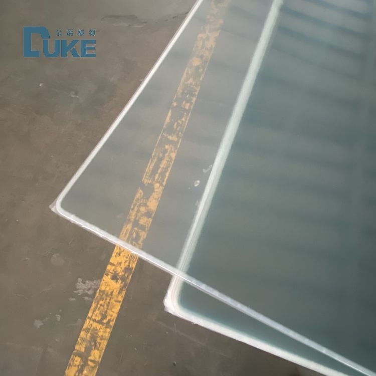 デューク光学級鋳型アクリルシート 100% ヴァージン 三?? MMA 高透明度 92% 鏡精度 10mm 2mm UVプリント可能なプラスチック