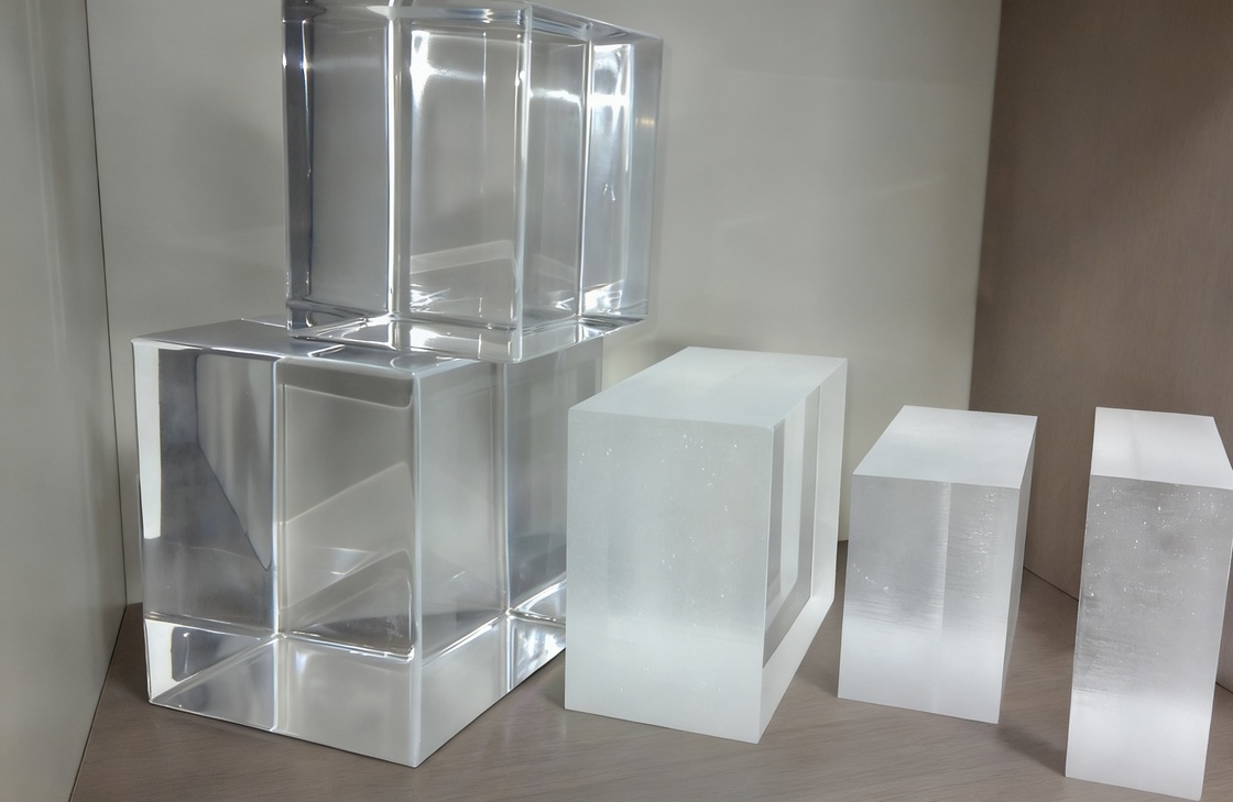 Custom Thick Cast Acrylic Sheet Cutting Polishing 40mm-120mm Thickness for Large Aquarium Oceanarium Tunnel Underwater Viewing