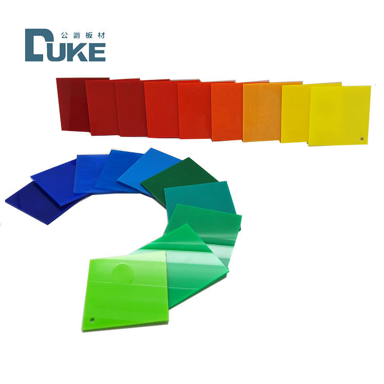 Duke 100% Virgin Cast Acrylic Sheet  2-40mm Thickness for Advertising Custom Colored Engraving & Cutting